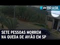 Avião cai e deixa sete pessoas mortas em São Paulo | SBT Brasil (14/09/21)