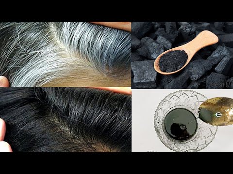 White Hair to Black Hair Naturally in just 4 minutes permanently 100 works at home
