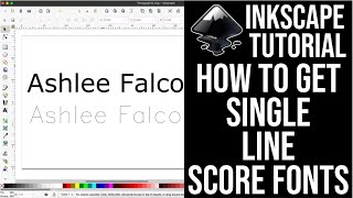 Single Line Fonts - Single Line Fonts in Inkscape - Single Line Text - how to make single line font