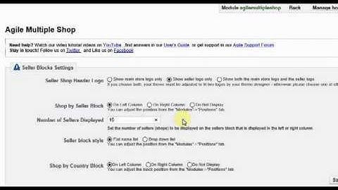 Agile Multiple Shop Tutorial Overview