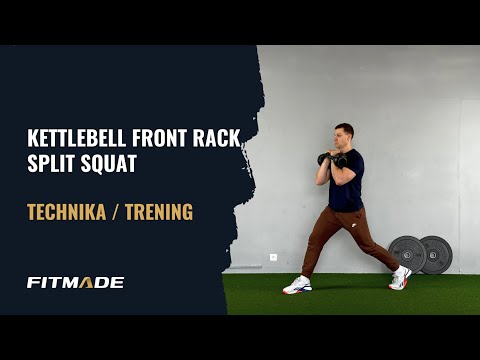 Miniatura filmu: Kettlebell front rack split squat  – technika