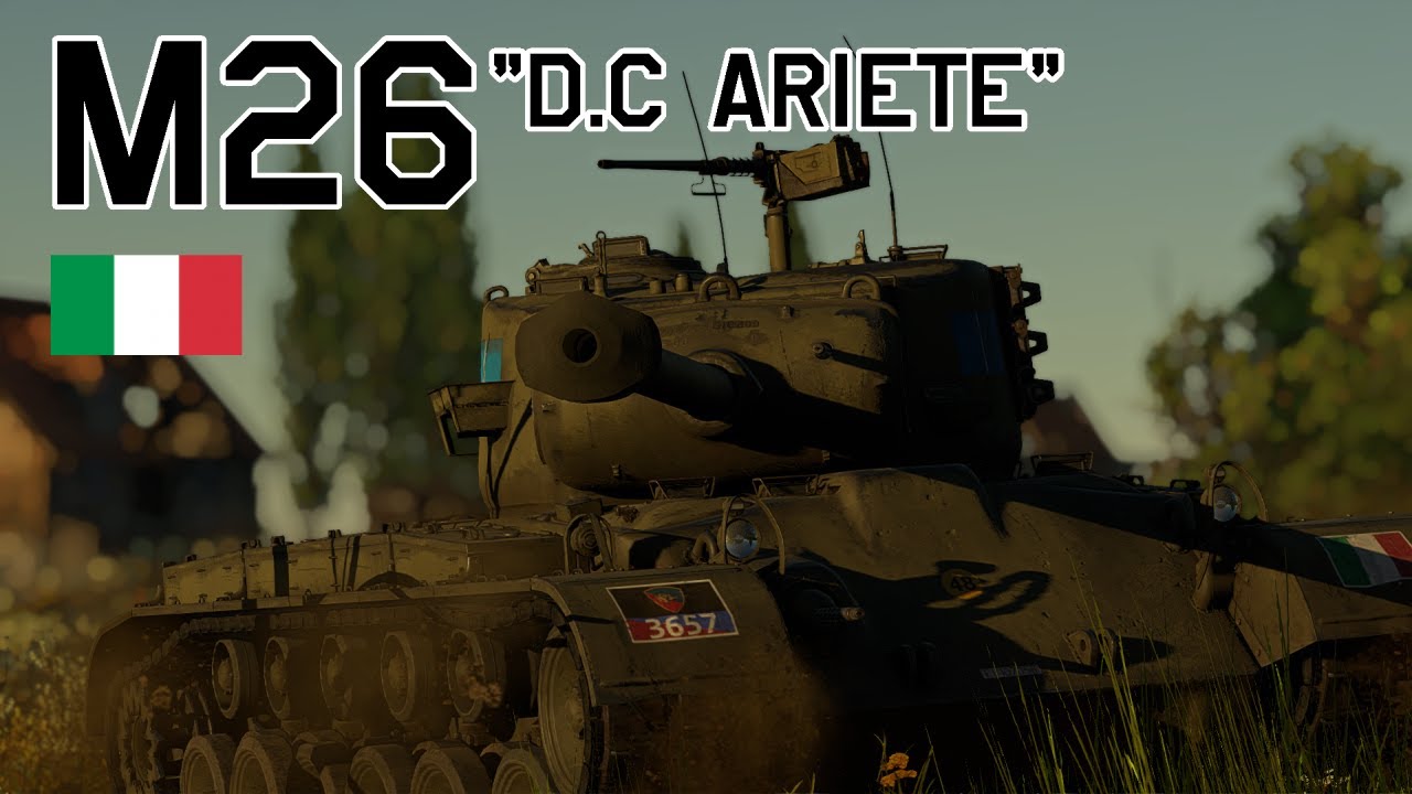 WarThunder 6.3BR Italy Premium M26 D.C Ariete