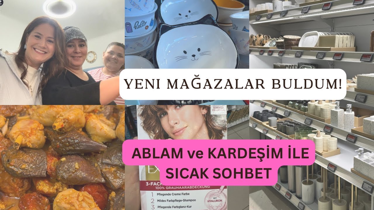 YENİ MAĞAZALAR GEZDİM| BACILARIMLA MUTFAKTAYIZ| SAÇ RENGİM NE? | #keşfet #sohbet 
