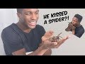 Hypnotized to Kiss a LIVE TARANTULA?! | Hypnosis Collab with Brent Rivera