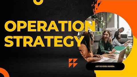 operation strategy formulation