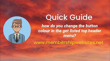 How do you change the button colour in the get listed top header menu? (Brilliant Directories)
