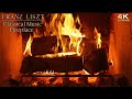 Franz Liszt Fireplace 🔥 Relaxing Piano Music for Focus
