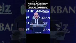Mehmet Şimşek Soruyor 20 Yaşında Biri 10 Yıl Birikim Yapıyor, 60 Yaşına Kadar O Paraya Dokunmuyor.