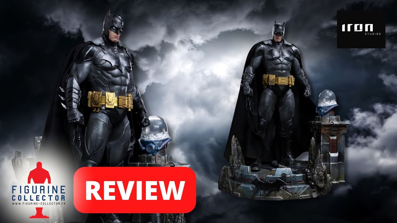 ironstudios 1/10 アンリーシュド版　バットマン Batman Unleashed 1:10 Scale Statue by Iron Studios - YouTube
