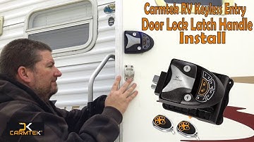 Installing Carmtek RV Keyless Entry Door Lock Latch Handle