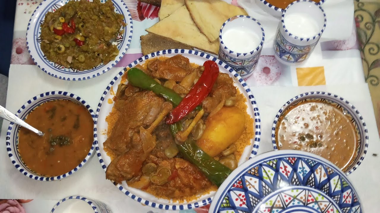 روتين رمضاني/كسكسي بالدجاج العربي/شربة/بريك/للتحلية يويو وڨراوش .