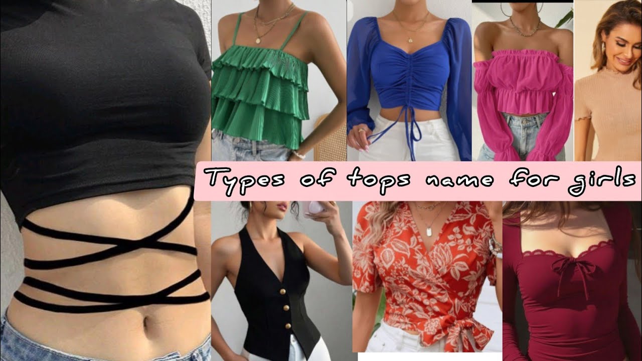 Types of tops with Names /types of tops name for girls/crop top for girls//types of tops name 2026/