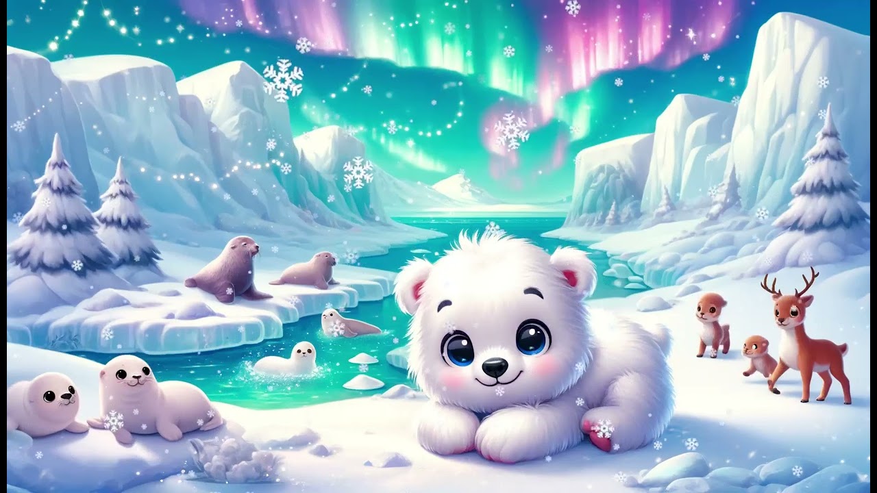 Polly the Polar Bear's Arctic Adventure Sleep Story For Kids