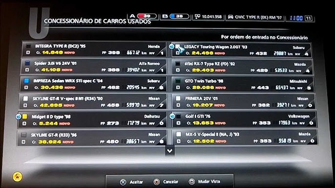 Gran Turismo 5: Concessionaria de carros Premium 2017