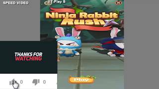 Ninja rabbit Rush - Fun Running Games / Android app screenshot 2