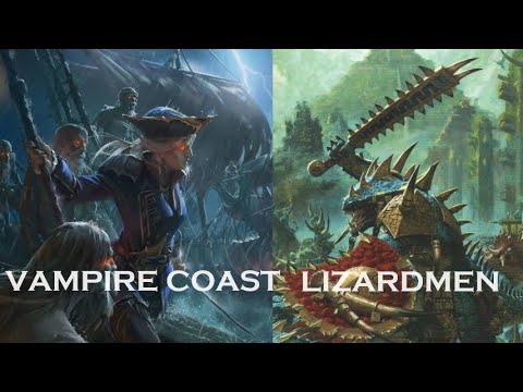 WARHAMMER THE OLD WORLD BATTLE REPORT: VAMPIRE COAST VS LIZARDMEN 500 ...