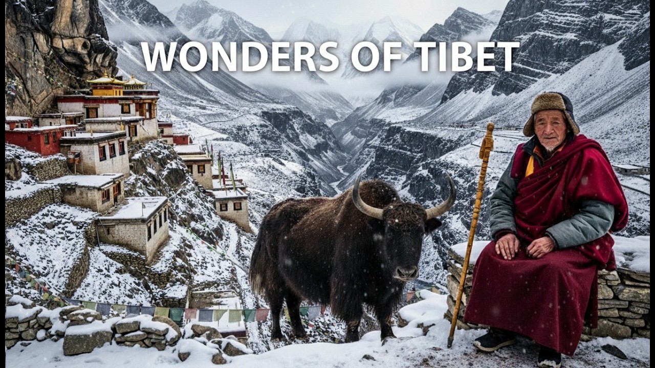 Горные деревни и монастыри Тибета | Редкие документальные кадры