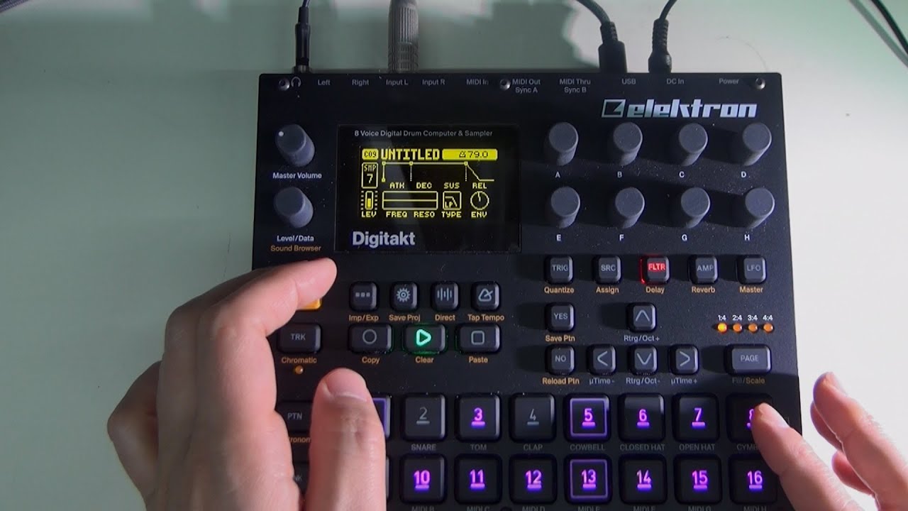 lofi hip hop[Elektron Digitakt DDS-8, Zoom MS-50G]sampling guitar/ギター録音