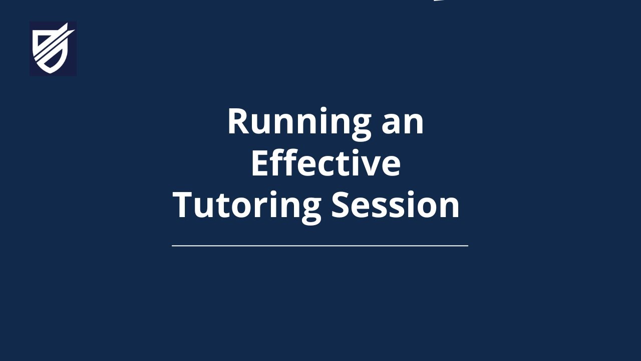 Running an Effective Tutoring Session - YouTube