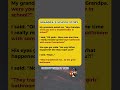 GRANDPA’S SCHOOL STORY #Shorts