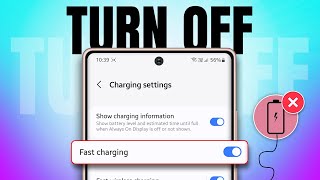 How to Turn Off Fast Charging Mode on Samsung Galaxy Phone | Disable Fast Charging