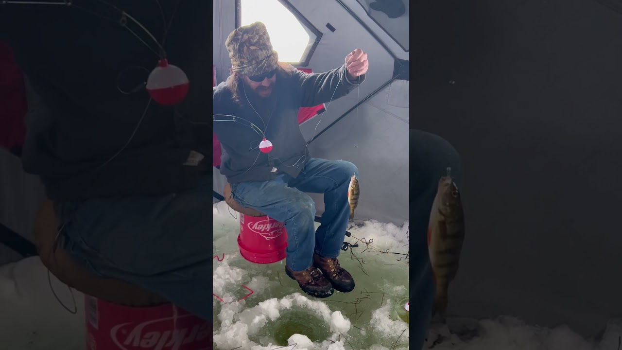 Ice Fishing for Perch in Northern Michigan January 27, 2025