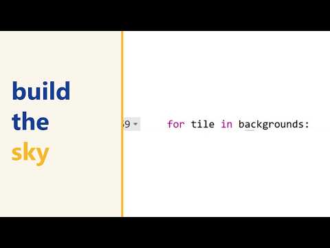 A scrolling starfield in pygame zero — two tiles and a list