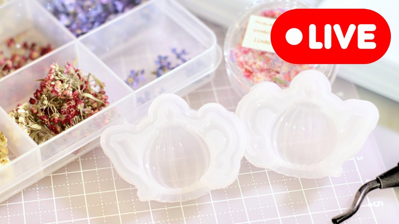 164【レジン制作】立体ティーポットリベンジ…お花の紅茶をつくりたい