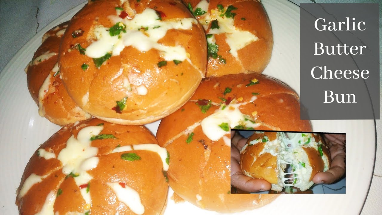 Garlic Butter Cheese Bun Garlic Cheese Buns Garlic Butter Burger Buns YouTube