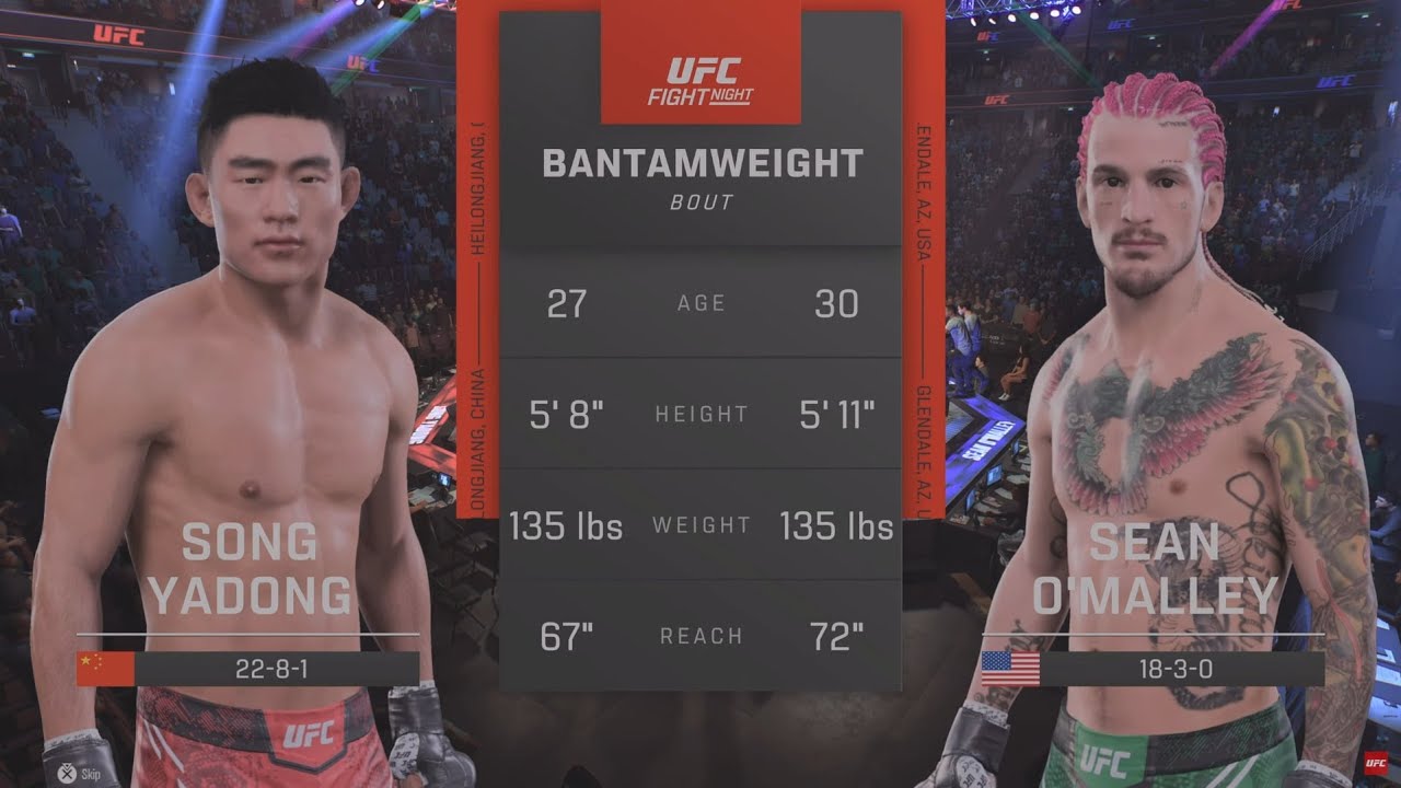 UFC 05 - Song Yadong vs Sean O’Malley (Bantamweight Bout) : Fight Night FuII ( 4K)