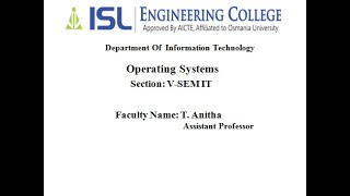 IT- Lecture-4 Computer System Organisation , Operating System Structure , OS Operations , Process