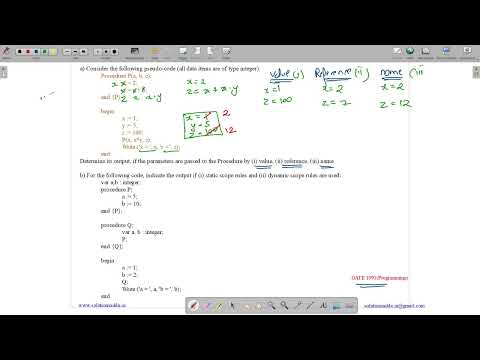 GATE 1991 | C PROGRAMMING | DYNAMIC SCOPE | GATE TEST SERIES | SOLUTIONS ADDA | EXPLAINED BY VIVEK