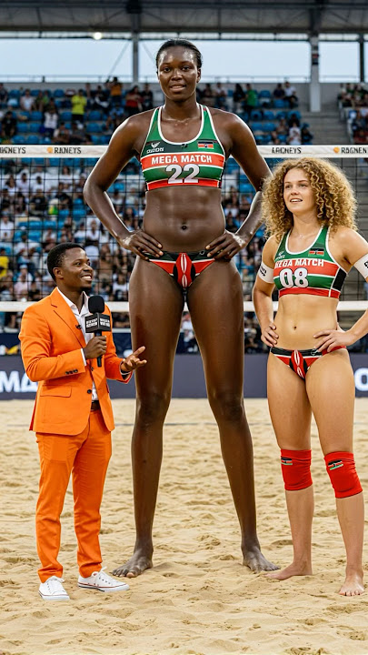 World’s tallest female 10ft Volleyball Player in 🇰🇪😍🤯 #tallwoman #tallgifriend #volleyball #usa