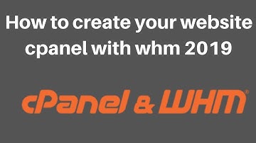 How to create your website cpanel with whm 2019 | DigitalMarketing Tutorial