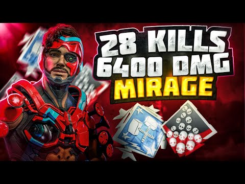 Видео: ЗР-234! 28 KILLS & 6400 DAMAGE ON MIRAGE.EXE ! мираж гайд апекс легенд реликвия apex legends