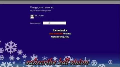 How to change or set password in windows 8 & 8.1