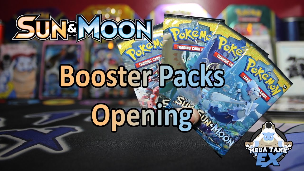 4 Pokemon Sun & Moon Booster Packs Opening - YouTube