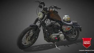 Señor MotorCycle Bike -Photogrammetry Scan Model 3D