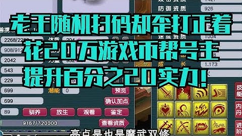梦幻西游：老王随机扫码却歪打正着！瞬间帮号主提升百分之20输出 - 天天要闻