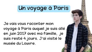 تعلم اللغة الفرنسية بسهولة من خلال النصوص مع الترجمة ||  4K  Un voyage à Paris