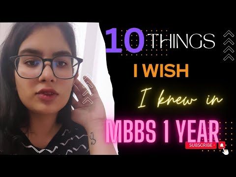 10 Things I wish I knew in MBBS 1st Year (⁠*⁠_⁠*⁠) - YouTube