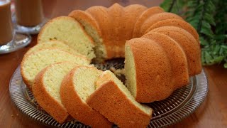 كيك بيتي اقتصادي رائع وهش فقط بيضتين بدون حليب او زبدة بأسهل طريقة! A wonderful and easy cake recipe