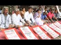 A demonstration demands stop human trafficking of migrants