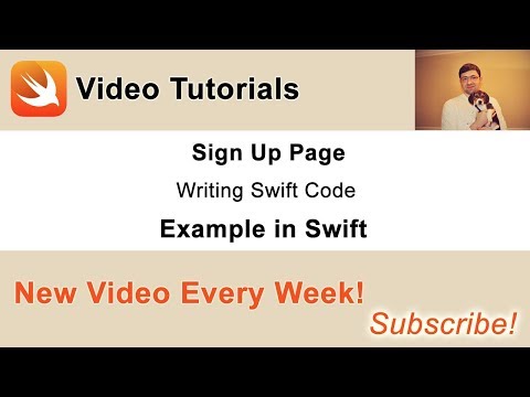 User Sign in, Sign up and Sign out in Swift - 10. Sign up Page Swift Code