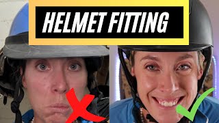 How to Fit a Horseback Riding Helmet (Good and Bad Examples)