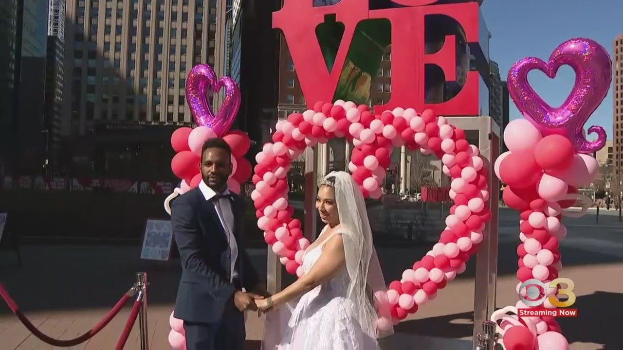Valentine's Day kicks off wedding season at Philadelphia's LOVE Park