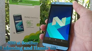 HTC Desire 550 Cricket Wireless Unboxing and Hands-on