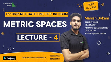 METRIC SPACES L 4 | MORE ON SEQUENCE SPACE | TIFR | CSIR NET | GATE | CMI | ISI | NBHM