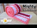 Mighty Mile-A-Minute Crochet Calendar Blanket - February 2021 - V-Stitch