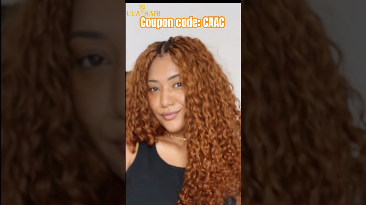 Seamless Feather Crochet Human Hair🧡#30 Color Hair Extensions | Natural Water Wave Ft.